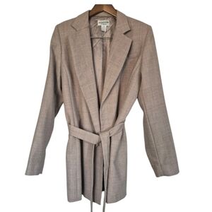 Pendleton Vintage Wool Blazer Jacket With Tie Size 10 Tall